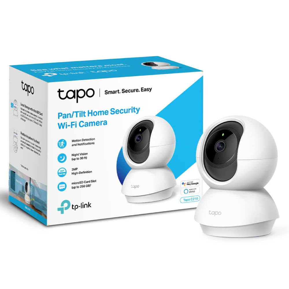 TP Link Tapo C210 Pan-Tilt Home Security Wi-Fi Camera 3MP